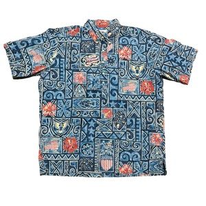 Reyn Spooner 2013 Popover Shirt American fireworks